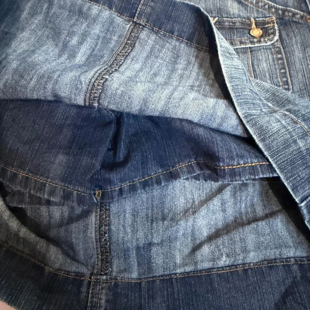 Y2K Cargo Denim Mini Skirt